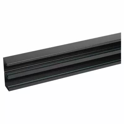 goulotte logix 45 - 130x50mm - 2 compartiments-2m -livr� sans couvercle-pvc noir (68234)