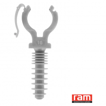 sach 10 clipeo gris simple 16 mm (57016)