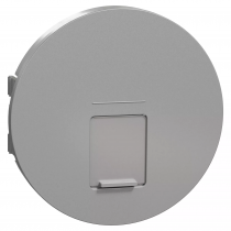 odace alu, enjoliveur seul prise rj45 simple (s530671)
