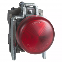 harmony xb4 - voyant lumineux del atx - ø22 - rouge - 24v - vis étrier (xb4bvbg4ex)