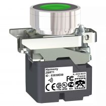 harmony émetteur sans pile & sans fil - tête métal - ø22 mm - capsule verte (zb4rta3)
