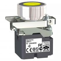 harmony émetteur sans pile & sans fil - tête métal - ø22 mm - capsule jaune (zb4rta5)