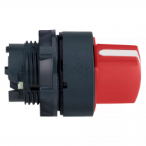 harmony xb5 - tête bouton tournant à manette - ø22 - 2 posit fixes - rouge (zb5ad204)