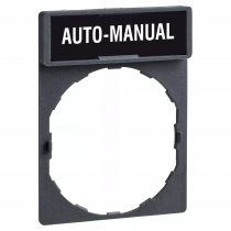 harmony porte étiquette 30 x 40 mm standard - ø22 - avec étiquette auto-manual (zby2464)