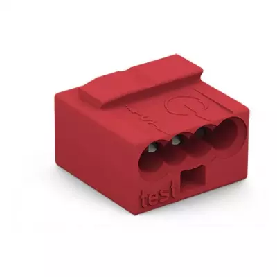 borne micro pour bo�te de d�rivation 4c / rouge (243-804)