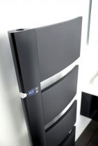 Atlantic - Radiateur sèche-serviettes Sensium mât droite 1750W noir (814120)