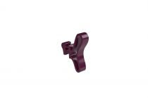 Atlantic - Patère papillon prune pour sèche-serviettes lames plates (850208)