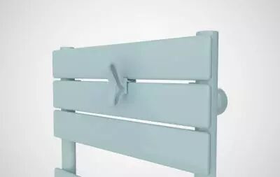 Atlantic - Pat�re papillon pour s�che-serviettes lames plates Vert d'eau (850263)
