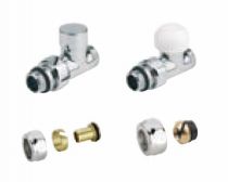 Atlantic - Kit de raccordement sèche-serviettes coudé manuelle blanc (850301)