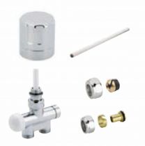 Atlantic - Kit de raccordement pour sèche-serviettes monotube manuelle chrome (850325)