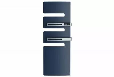 Atlantic - Radiateur s�che-serviettes connect� Serenis Premium m�t droite 1750W Bleu Prof (850470)