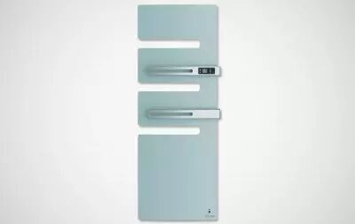 Atlantic - Radiateur s�che-serviettes connect� Serenis Premium m�t gauche 1750W Vert d'eau (850471)