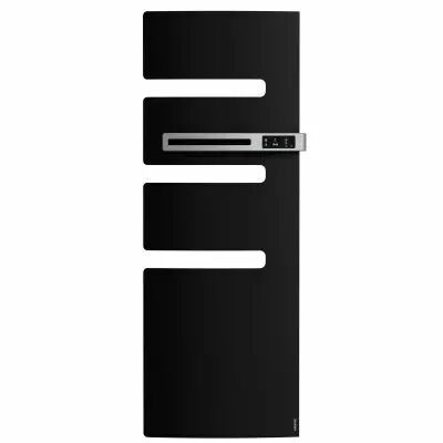 Atlantic - Radiateur s�che-serviettes connect� Serenis m�t droite 1750W Noir (850516)