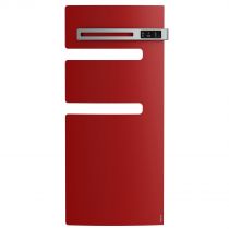 Atlantic - Radiateur sèche-serviettes connecté Serenis mât droite 500W Rouge passion (850538)