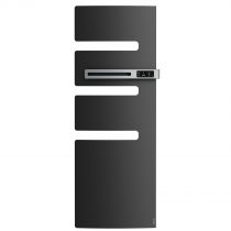 Atlantic - Radiateur sèche-serviettes connecté Serenis mât droite 750W anthracite (850573)