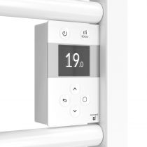Atlantic - Radiateur sèche-serviettes connecté Doris digital étroit 1500W blanc brillant ? (851265)