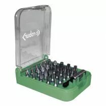 composition de 30 embouts de 25 mm assortis plats, pz, ph, hex, torx, porte emb. (084372)
