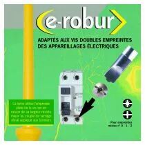 tournevis cruciplat isol&eacute; 1000 v n&deg;1 6x150 mm (221107)