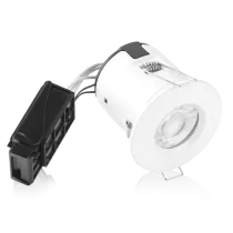 kit spot encastr&eacute; aluminium ip65 isopro gu10 5w 3000k blanc (enal110w30)