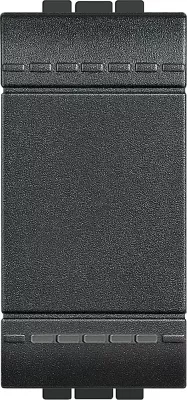 bticino-interrupteur ou va-et-vient � bascule livinglight - anthracite - 1 module (l4003a)
