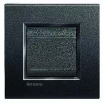 bticino-interrupteur ou va-et-vient &agrave; bascule livinglight - anthracite - 2 modules (l4003m2a)