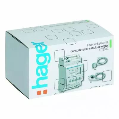 hager - pack afficheur modulaire des consommations multi-�nergies rt2012 (ec453)