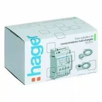 hager - pack afficheur modulaire des consommations multi-&eacute;nergies rt2012 (ec453)
