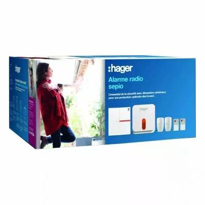 hager - pack s�curit� 4 groupes g�rant 40 d�tecteurs sepio, 2 do offerts (rlp305f_ps)