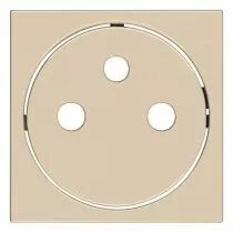 hager - enjoliveur gallery prise de courant affleurante 2p+t, finition dune (wxd106d)