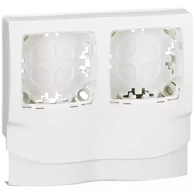 legrand-cadre appareillage saillie 2 postes pose long moulure dlplus �p. 12,5mm -blanc (031414l)