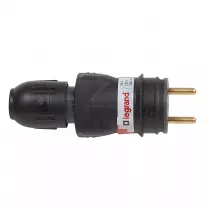 legrand-fiche m&acirc;le caoutchouc 2p+t 16a ik08 connexion auto ip44 avec &eacute;tiquette gencod (050110)