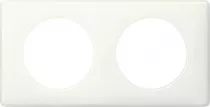 legrand-plaque c&eacute;liane laqu&eacute; 2 postes - finition blanc (066632)