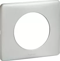 legrand-plaque c&eacute;liane 1 poste finition alu naturel (066781)