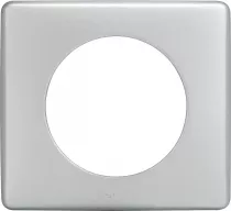 legrand-plaque c&eacute;liane 1 poste finition alu naturel (066781)