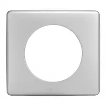 legrand-plaque c&eacute;liane 1 poste finition alu naturel (066781)