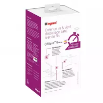 legrand-pr&ecirc;t &agrave; poser c&eacute;liane cr&eacute;er un va-et-vient - commande + inter (067633)