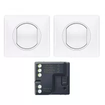 legrand-pr&ecirc;t &agrave; poser c&eacute;liane 2 commandes sans fils sans pile + 1 micromodule - blanc (067777l)