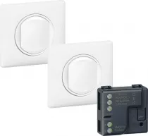 legrand-pr&ecirc;t &agrave; poser c&eacute;liane 2 commandes sans fils sans pile + 1 micromodule - blanc (067777l)
