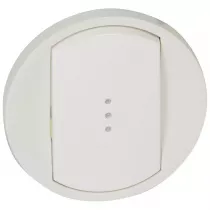 legrand-enjoliveur large c&eacute;liane pour toutes commandes d'&eacute;clairage standard - blanc (068003)