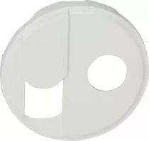 legrand-enjoliveur c&eacute;liane pour prise t&eacute;l&eacute;phone rj45 et tv simple - blanc (068239)