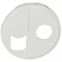 legrand-enjoliveur c&eacute;liane pour prise t&eacute;l&eacute;phone rj45 et tv simple - blanc (068239)