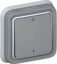 legrand-interrupteur bipolaire &eacute;tanche plexo composable ip55 10ax 250v - gris (069530)