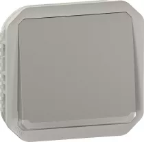 legrand-poussoir no lumineux plexo composable gris (069542l)