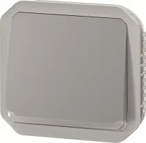 legrand-poussoir no lumineux plexo composable gris (069542l)