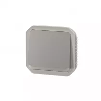 legrand-poussoir no lumineux plexo composable gris (069542l)