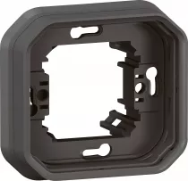 legrand-support plaque encastr&eacute; 1 poste plexo anthracite (069606l)