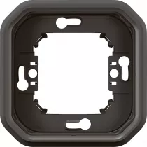 legrand-support plaque encastr&eacute; 1 poste plexo anthracite (069606l)