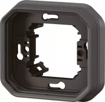 legrand-support plaque encastr&eacute; 1 poste plexo anthracite (069606l)