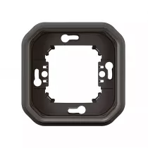 legrand-support plaque encastr&eacute; 1 poste plexo anthracite (069606l)