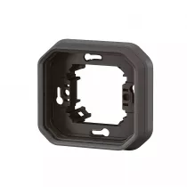 legrand-support plaque encastr&eacute; 1 poste plexo anthracite (069606l)